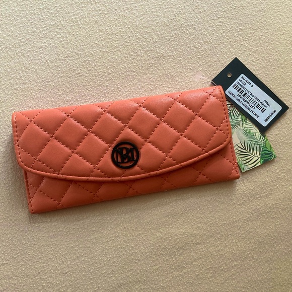 Badgley Mischka Handbags - Badgley Mischka Coral Quilted Women's Wallet